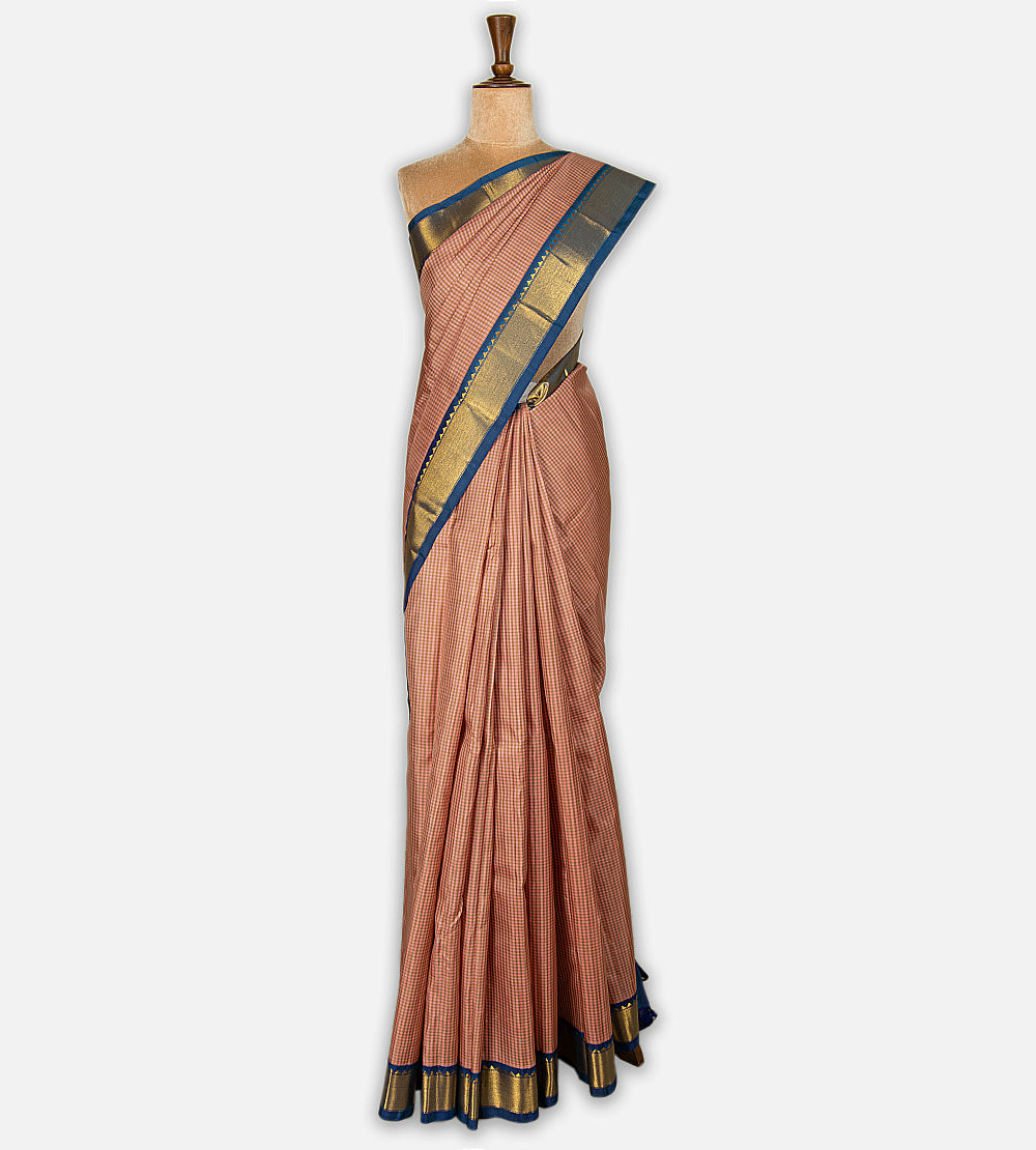 Multicolour Kanchipuram Silk Saree