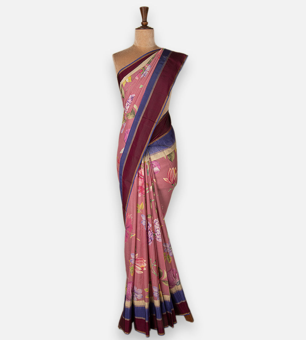 Pink Soft Silk Saree