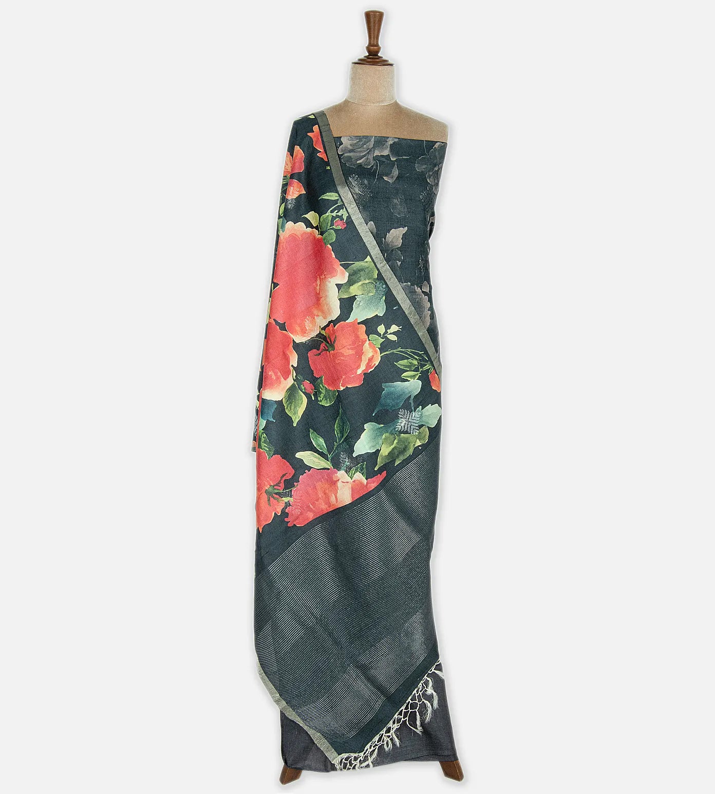 Elephant Grey Tussar Salwar