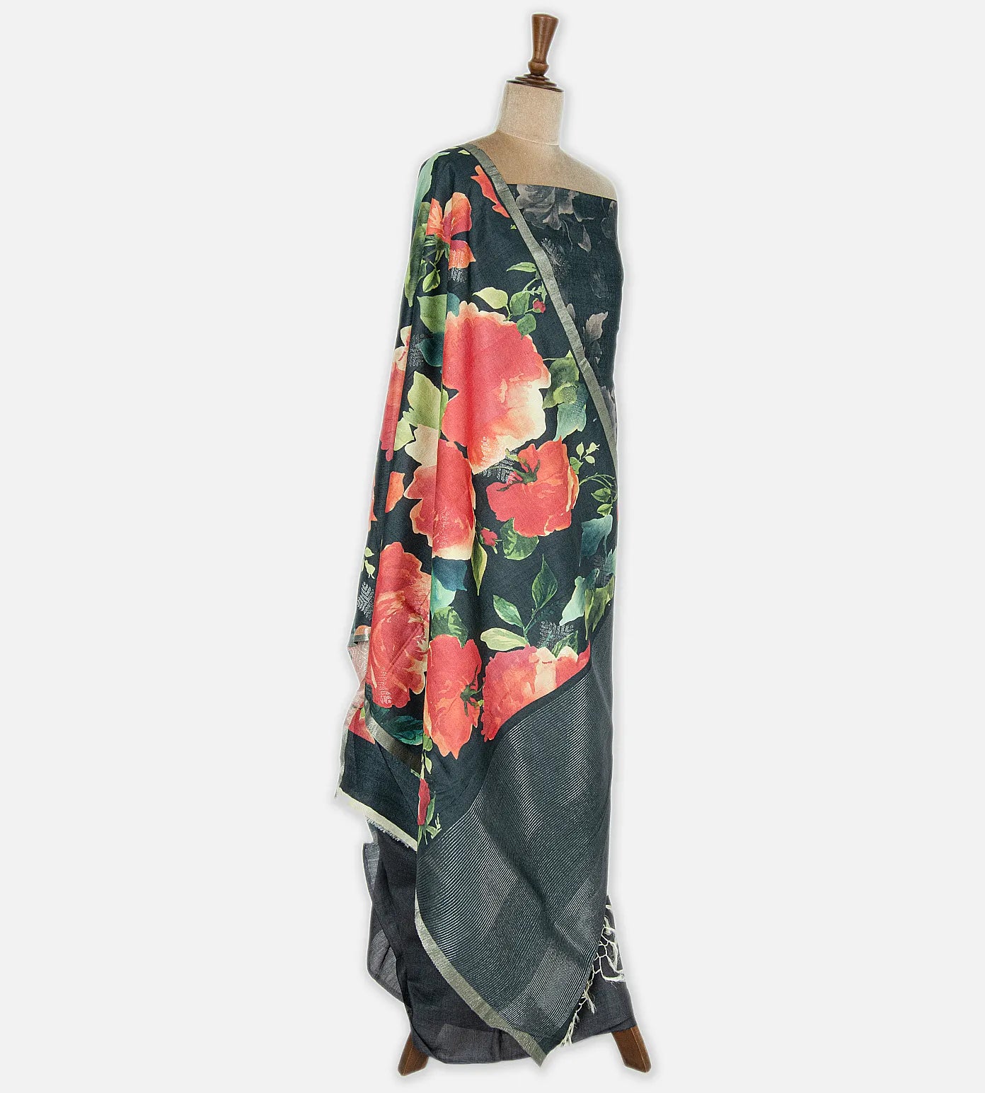 Elephant Grey Tussar Salwar