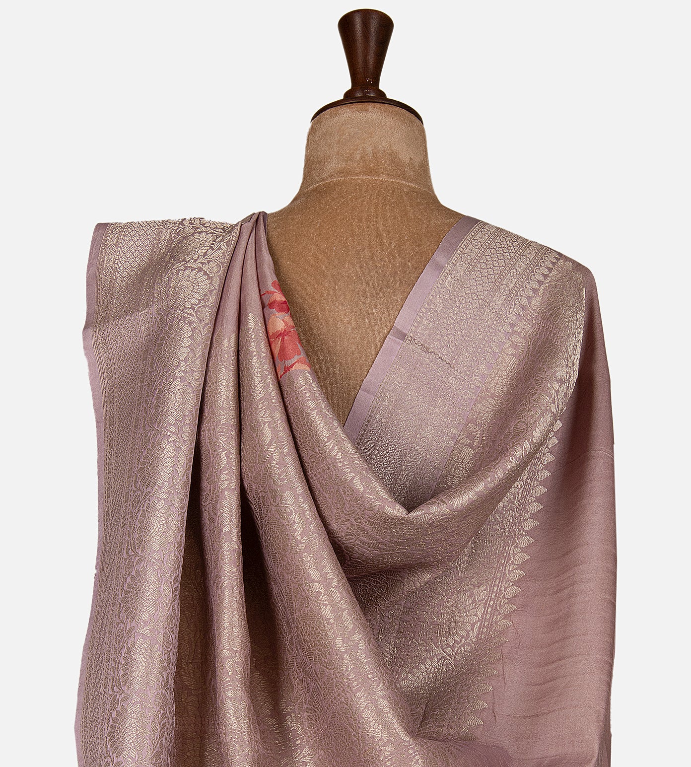 Rose gold Kattan Silk Saree