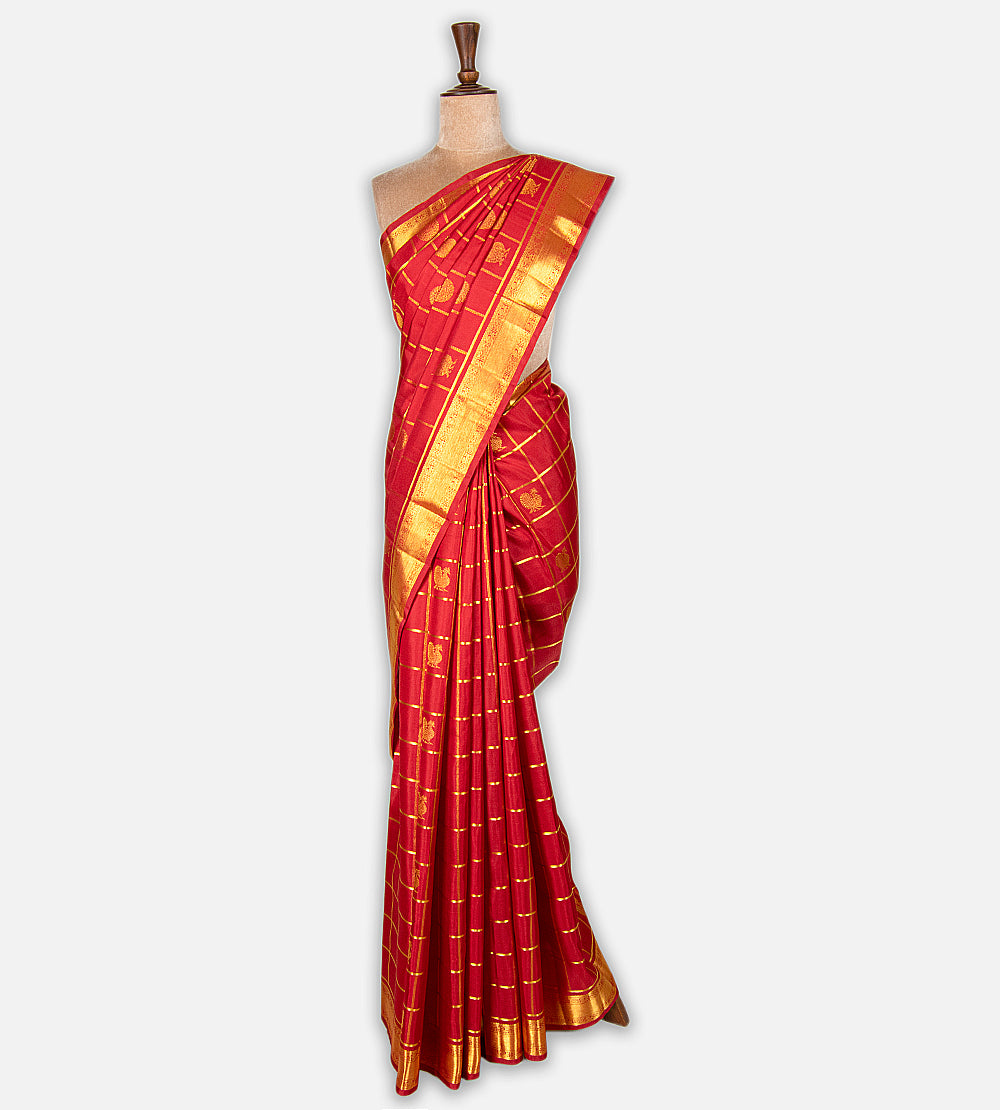 Red Kanchipuram Silk Saree