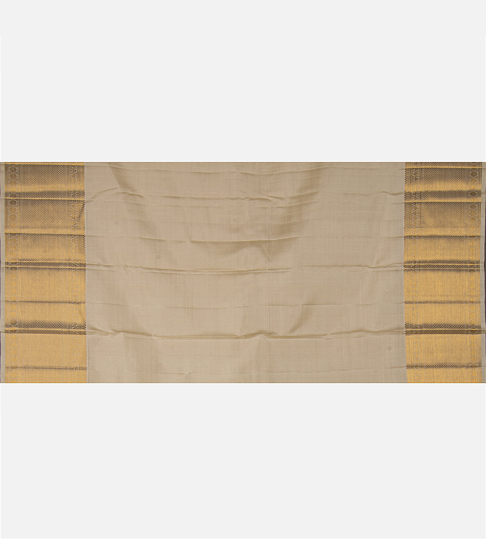 Light Beige Kanchipuram Silk Saree